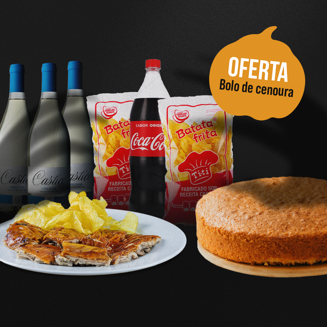 Menu Leitão à Bairrada M + OFERTA Bolo de Cenoura